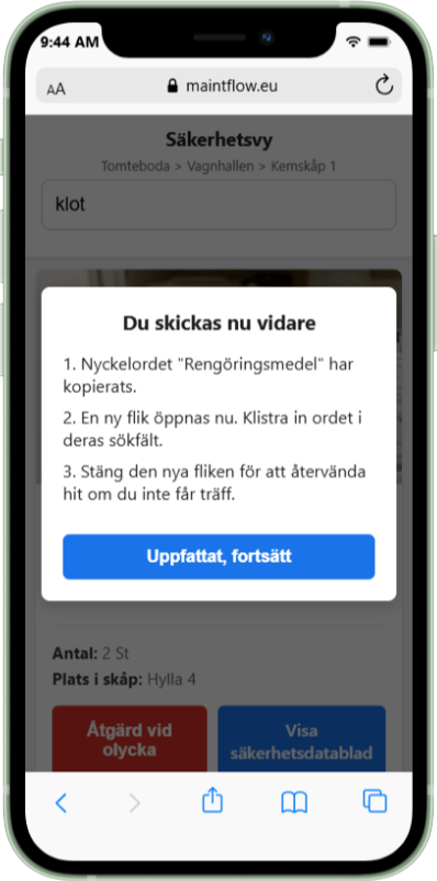 Första hjälpen – ögonstänk